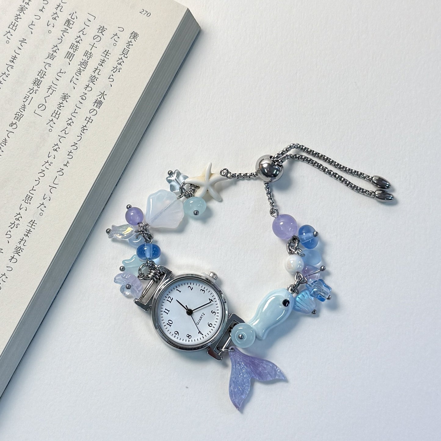 Sweet keepsake beaded watch bracelet