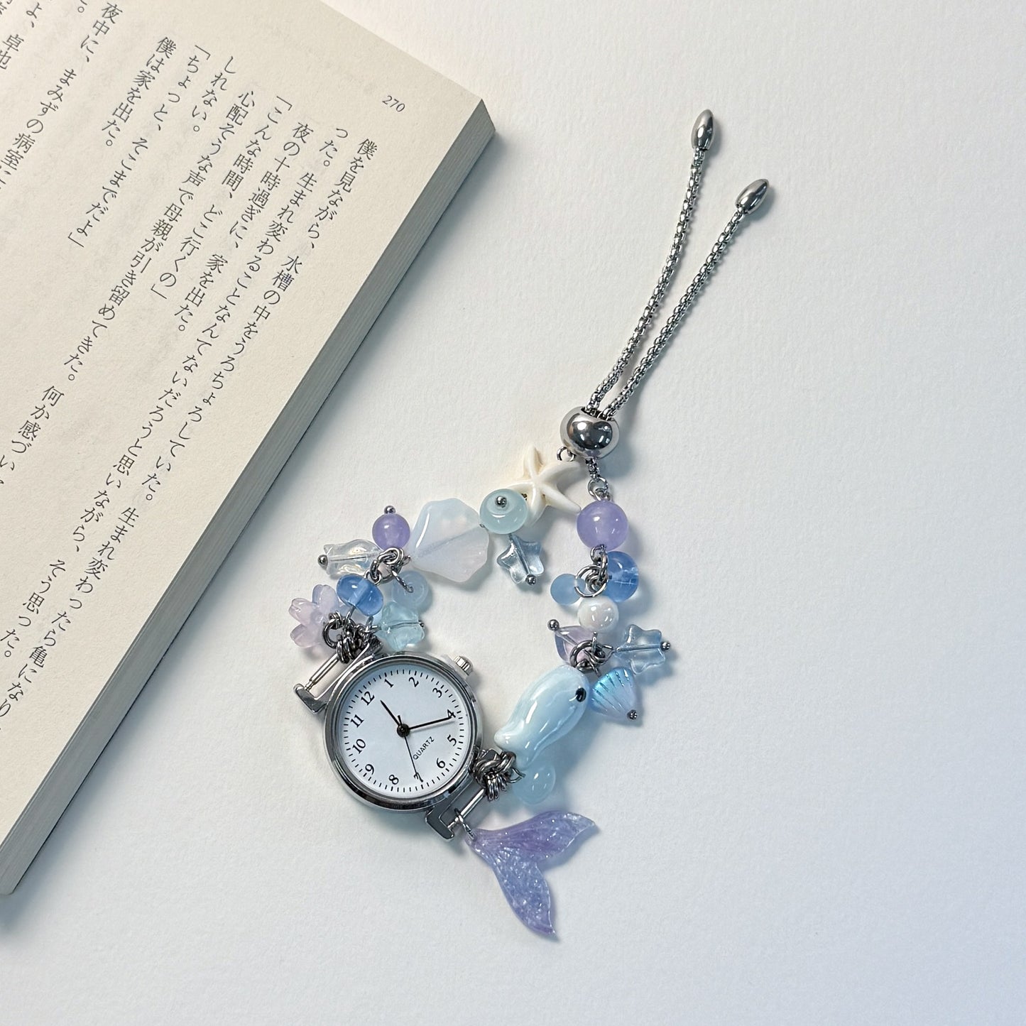 Sweet keepsake beaded watch bracelet