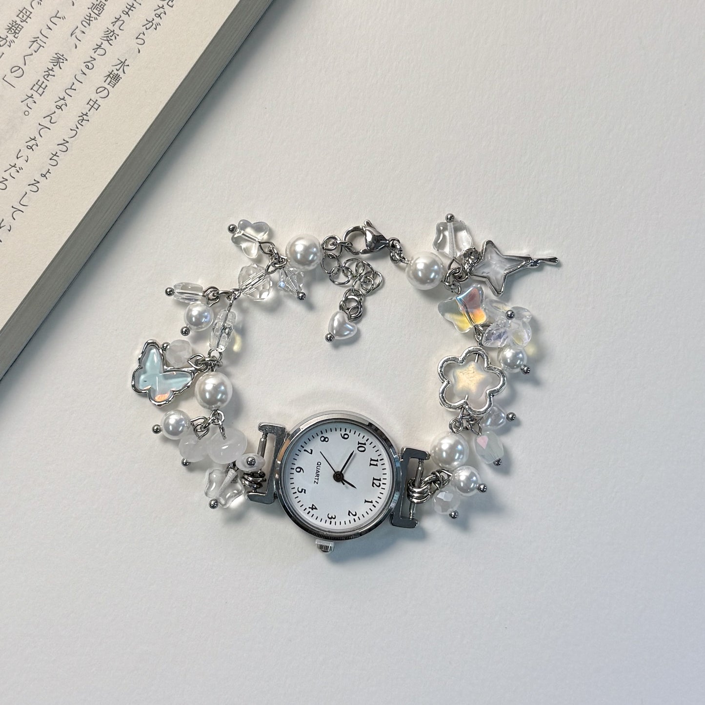 Sweet keepsake beaded watch bracelet