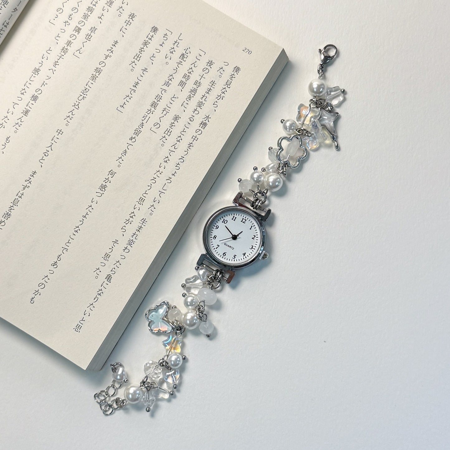 Sweet keepsake beaded watch bracelet