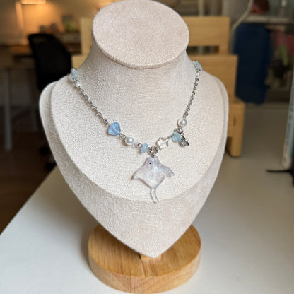 Ocean Drift Manta beaded Necklace