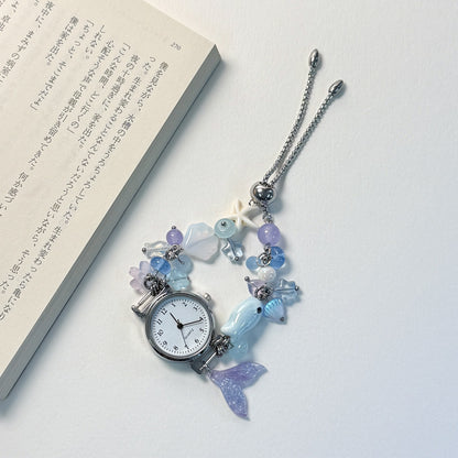 Sweet keepsake beaded watch bracelet