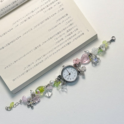 Sweet keepsake beaded watch bracelet