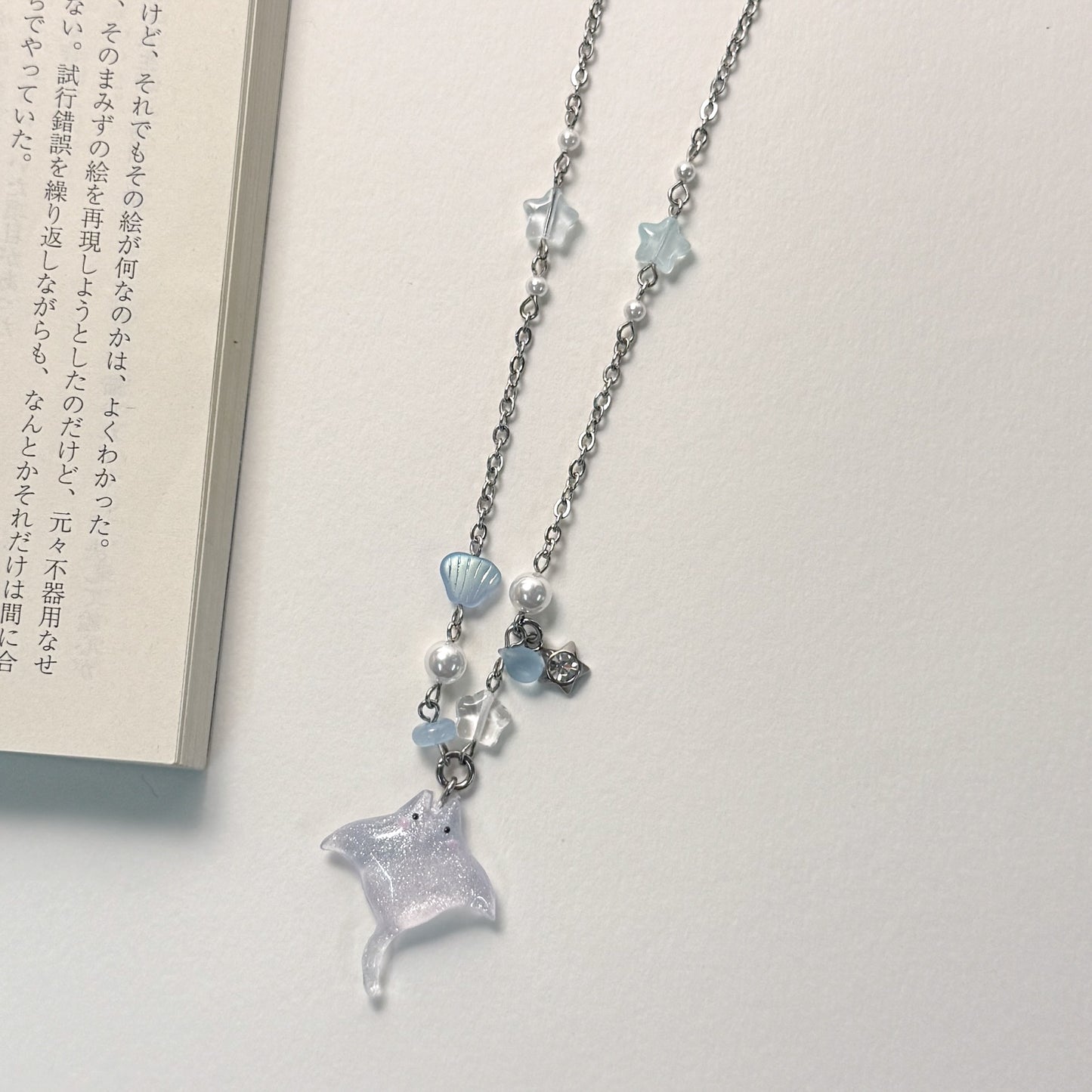 Ocean Drift Manta beaded Necklace