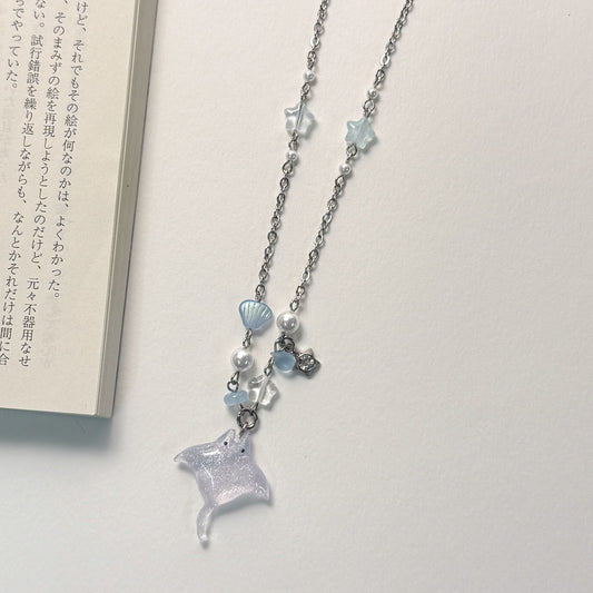 Ocean Drift Manta beaded Necklace