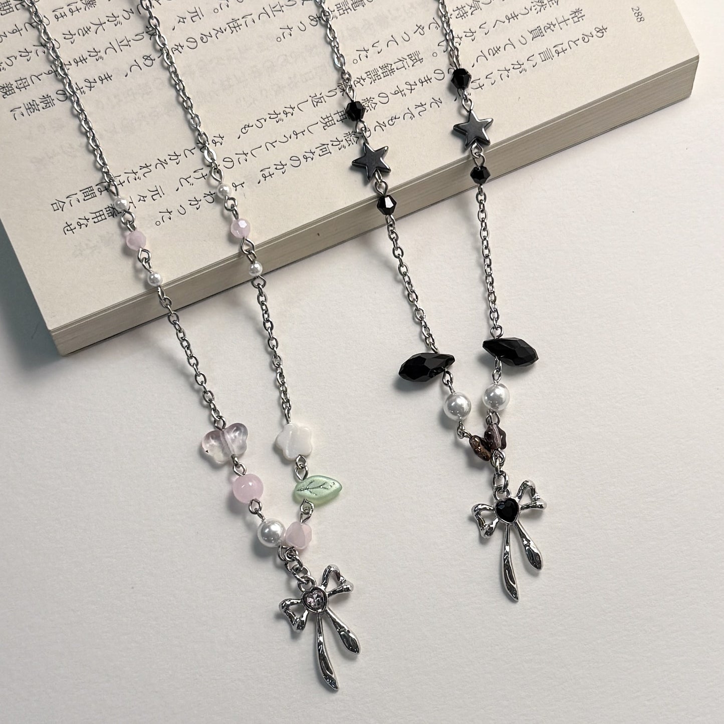 Ribbon Bead Necklaces
