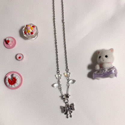 Bow beads necklace