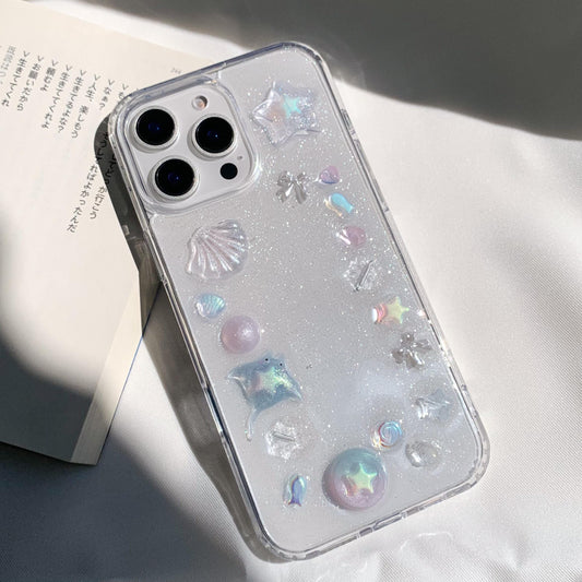 Pastel ocean Glimmer with ray phone case
