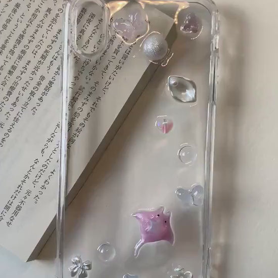 Pinky manta ray Phone case