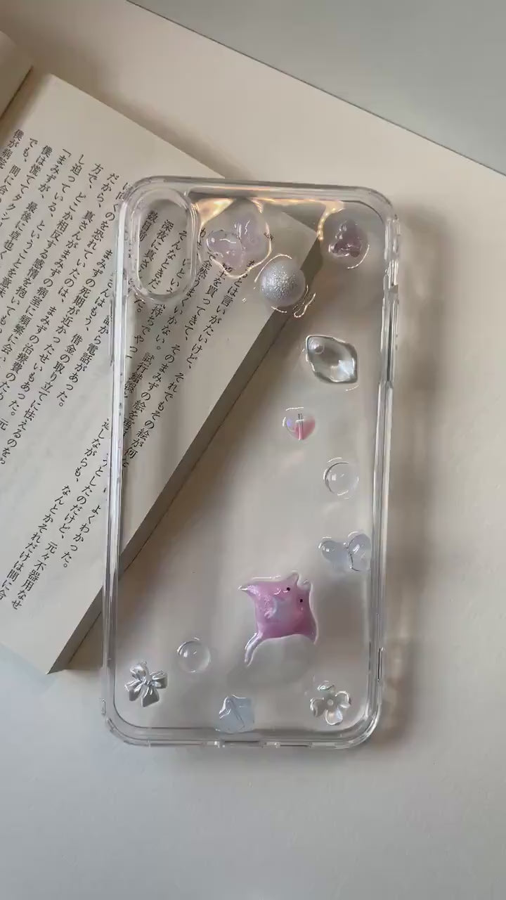 Pinky manta ray Phone case